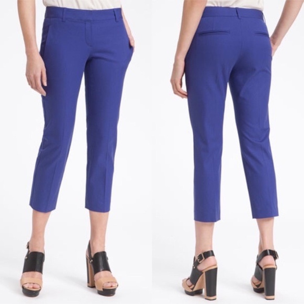 THEORY Yanette Purple Cropped Pants